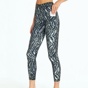 NWT Bally's Green Tiger TieDye High Waist Legging